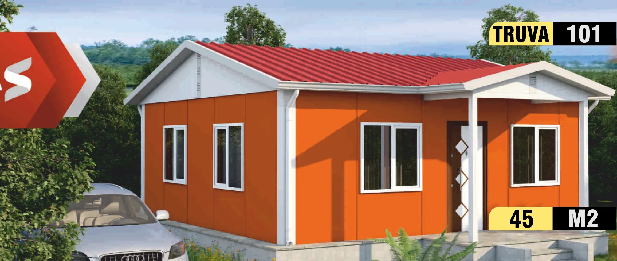 101 - 45m² Tek Katlı Prefabrik Ev