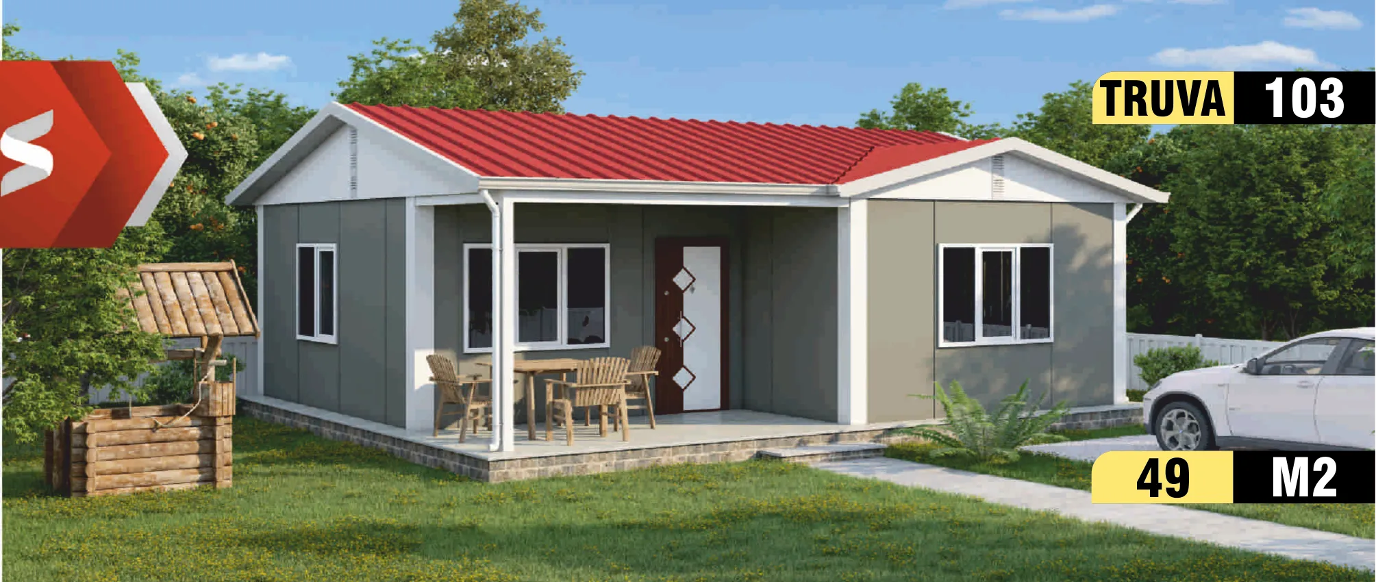 103 - 49m² Tek Katlı Prefabrik Ev