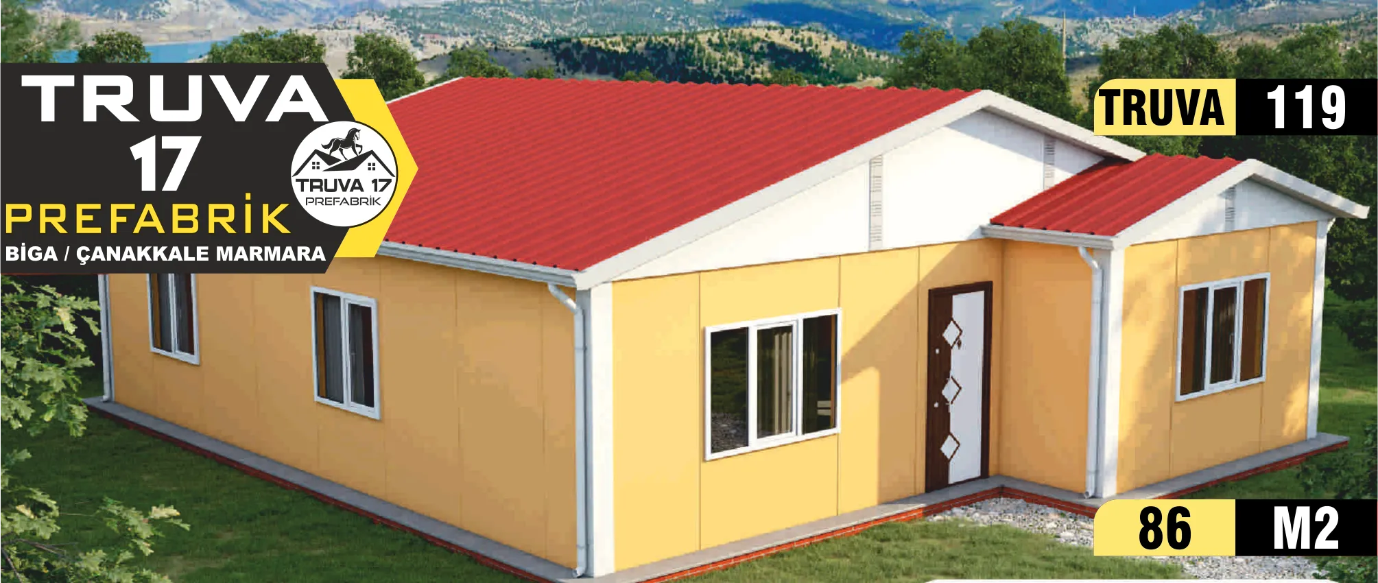 119 - 86m² Tek Katlı Prefabrik Ev