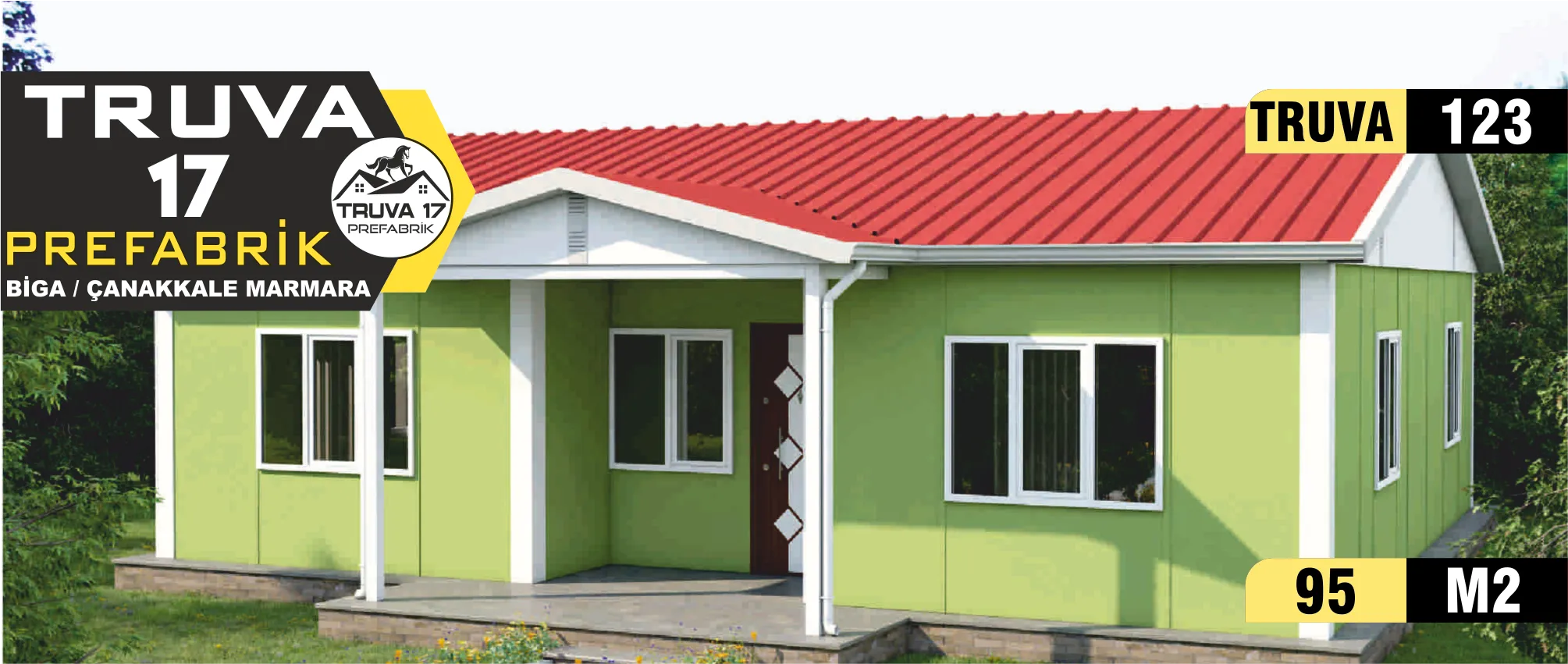 123 - 95m² Tek Katlı Prefabrik Ev