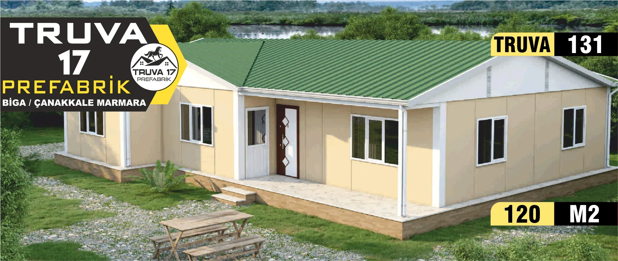 131 - 120m² Tek Katlı Prefabrik Ev