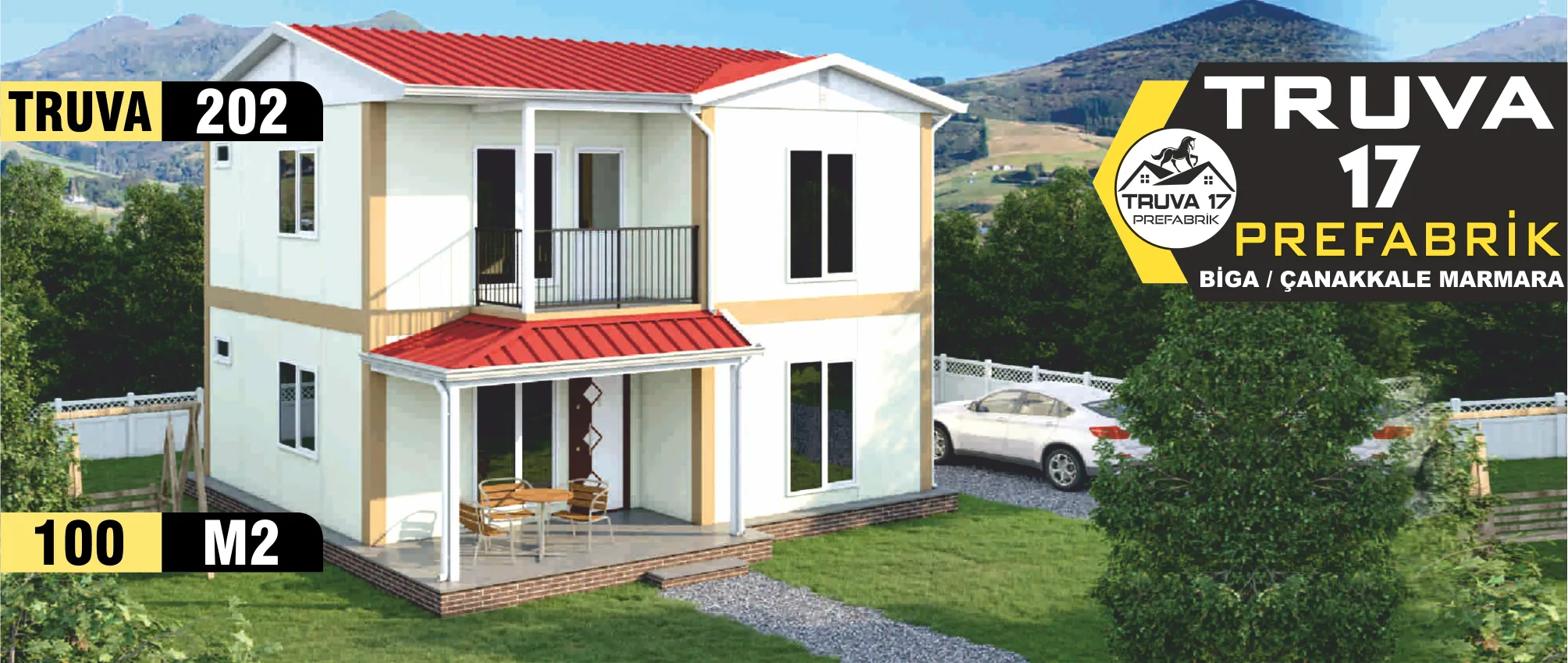 202 - 100m² İki Katlı Prefabrik Ev