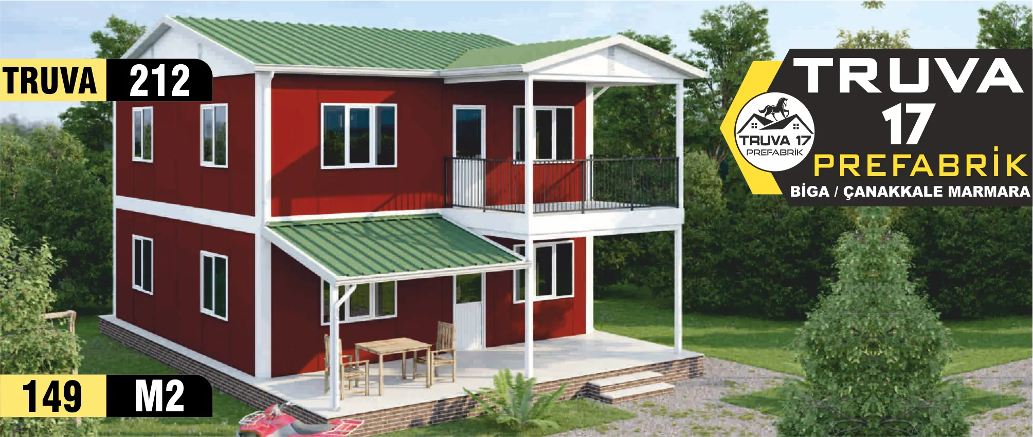 212 - 149m² İki Katlı Prefabrik Ev