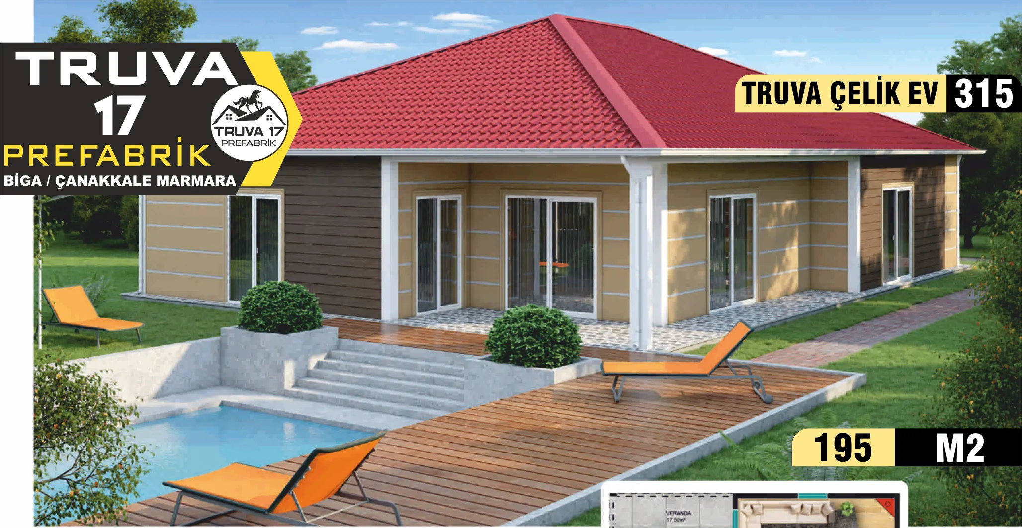 315- 201m² Tek Katlı Çelik Ev