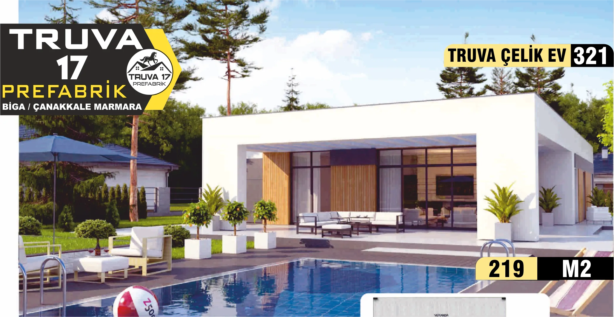 321 - 227m² Tek Katlı Çelik Ev