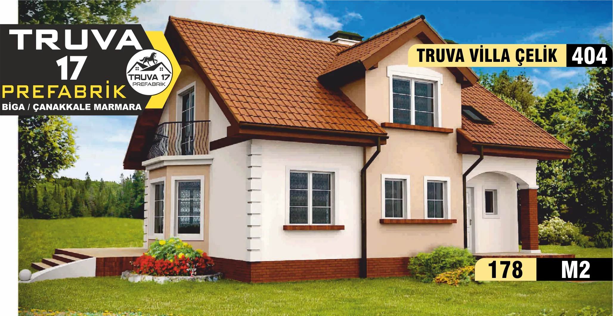 404 - 178m² İki Katlı Çelik Ev