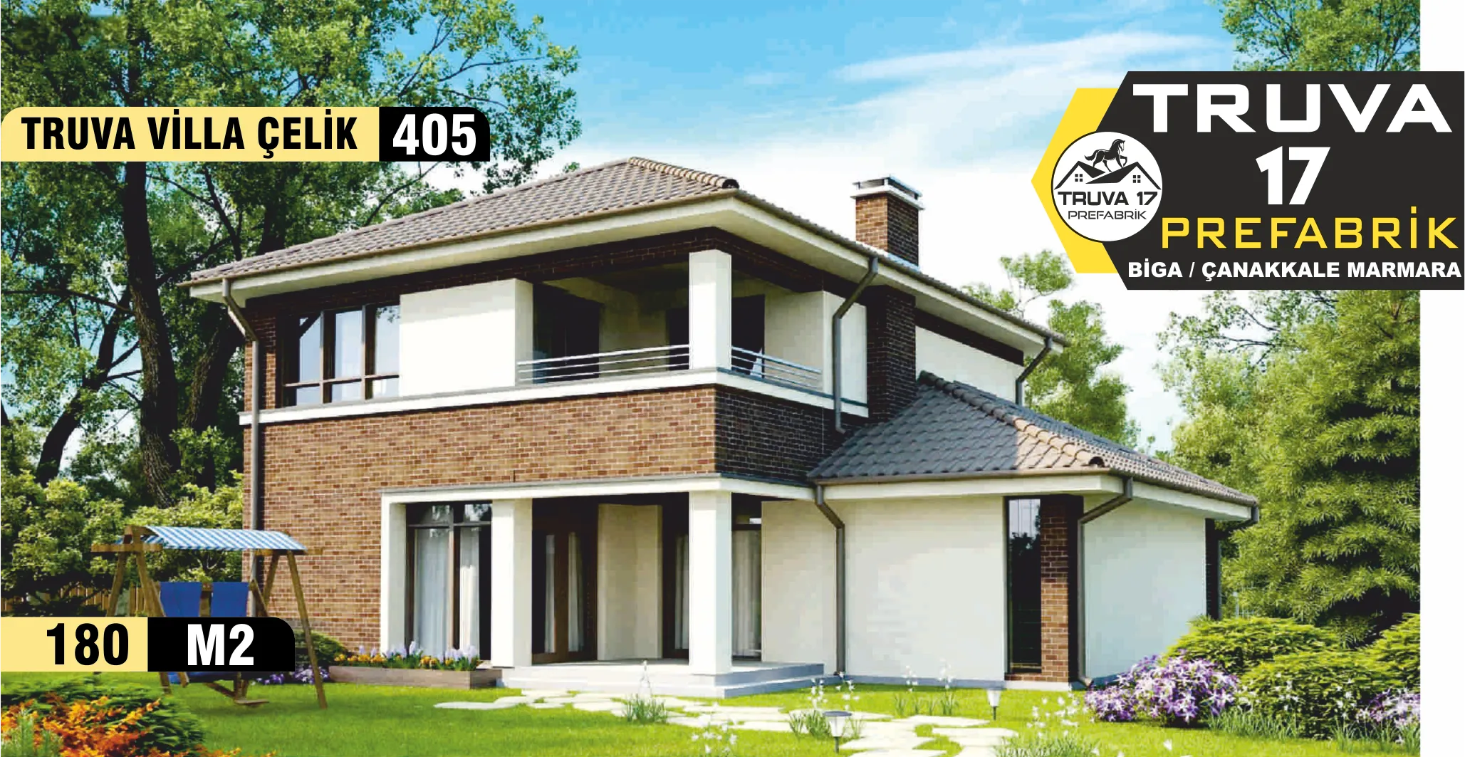 405 - 180m² İki Katlı Çelik Ev