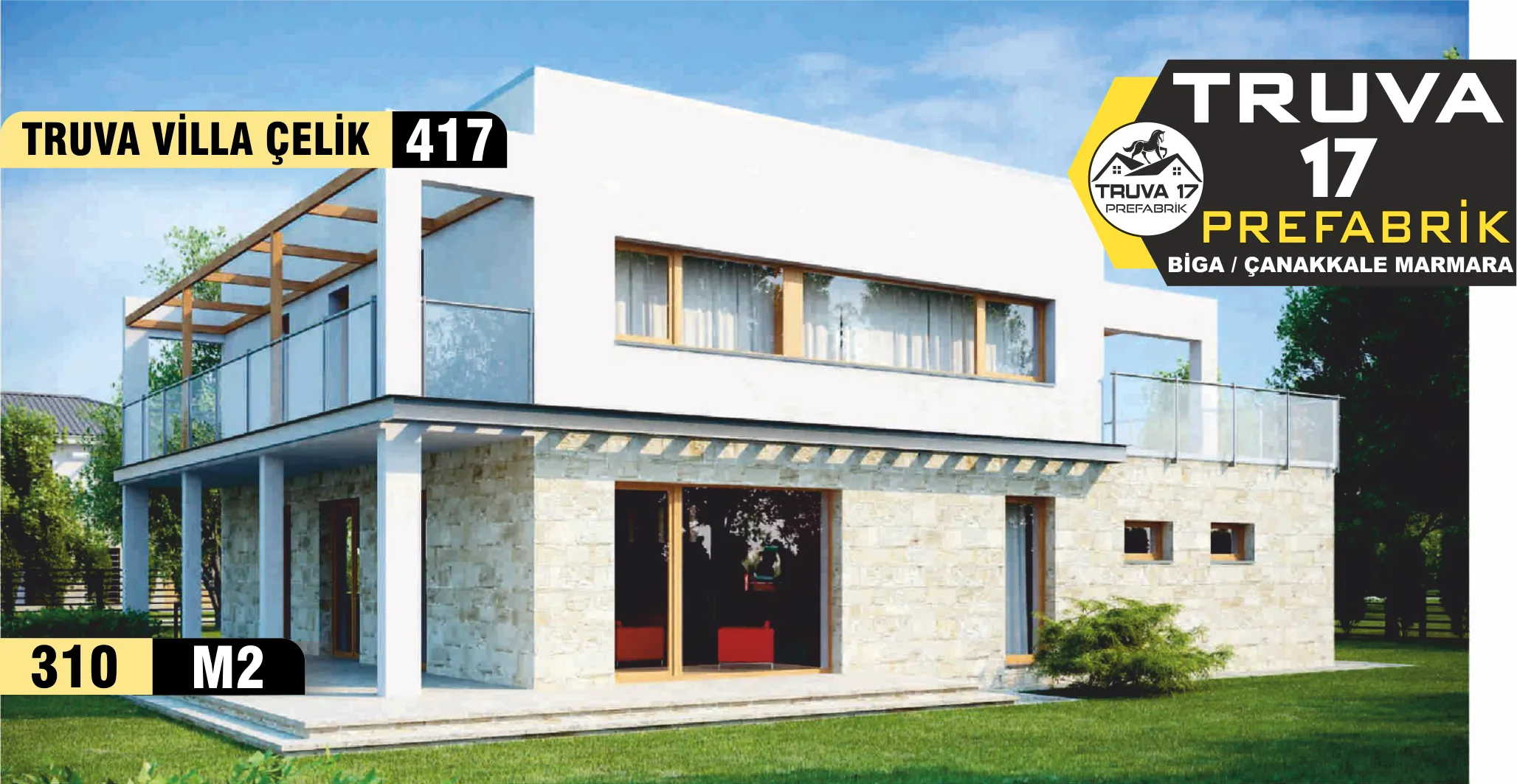 417 - 310m² İki Katlı Çelik Ev